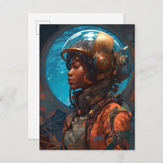 SF黒人女性未来主義 ポストカード (正面/裏面)