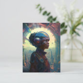 SF黒人女性未来主義 ポストカード (スタンド正面)