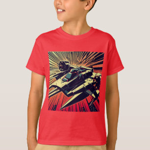 SF – アニメスターファイターウッドカット1 Tシャツ