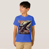 SF – アニメスターファイターウッドカット2 Tシャツ (正面フル)