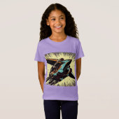 SF – アニメスターファイターウッドカット3 Tシャツ (正面フル)