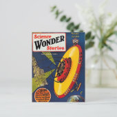 SF アート 1929年 UFO ポストカード (スタンド正面)