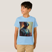 SF – サイバーパンクヒーロー3 Tシャツ (正面フル)