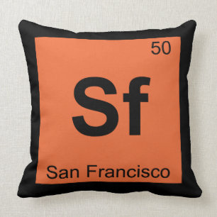 Sf -サンフランシスコ市化学の定期表 クッション