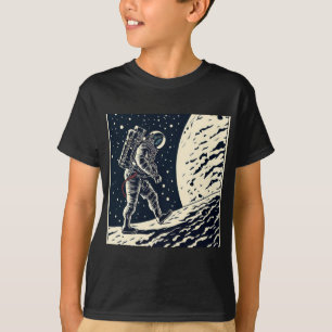 SF – スペースウォークウッドカット宇宙飛行士1 Tシャツ