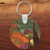 SF「ファイアバード」飛行中のエイリアンライフ型枠 キーホルダー (正面)