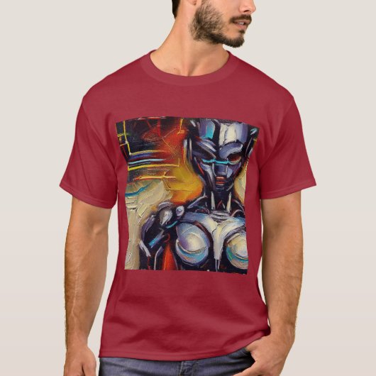 SF – 人工知能ヒーロー2 Tシャツ (正面)