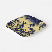 SF – 奇妙な惑星ウッドカット上のエイリアン1 ペーパープレート (傾斜あり)