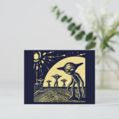 SF – 奇妙な惑星ウッドカット上のエイリアン2 ポストカード (スタンド正面)