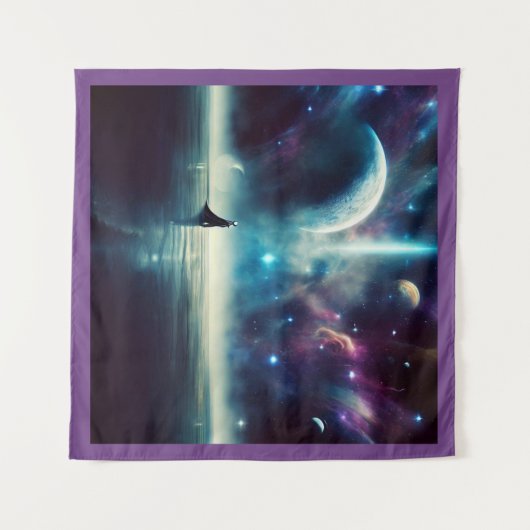 SF -宇宙オペラ1 タペストリー (正面(横))