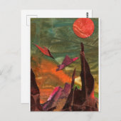 SF「火鳥」エイリアン型枠 ポストカード (正面/裏面)