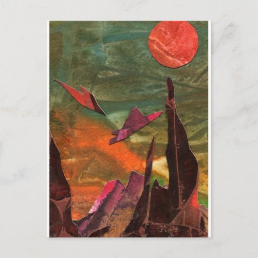 SF「火鳥」エイリアン型枠 ポストカード (正面)