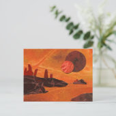 SF「炎の大海」- 二つの太陽、溶岩の海 ポストカード (スタンド正面)