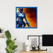 SF -軍隊ヒーロー1 ポスター (ホームオフィス)