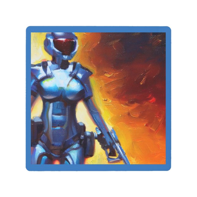 SF -軍隊ヒーロー1 メタルプリント (正面)