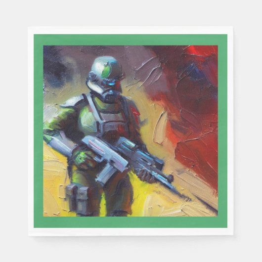 SF -軍隊ヒーロー2 スタンダードランチョンナプキン (正面)