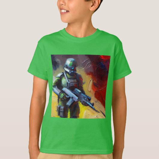 SF -軍隊ヒーロー2 Tシャツ (正面)