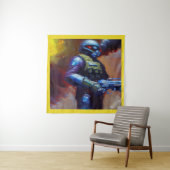 SF -軍隊ヒーロー4 タペストリー (インサイチュ)