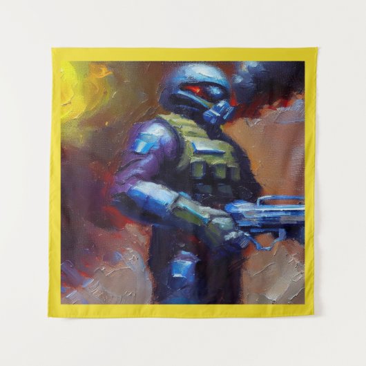 SF -軍隊ヒーロー4 タペストリー (正面)