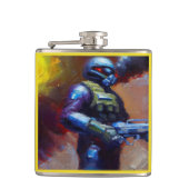 SF -軍隊ヒーロー4 フラスク (正面)