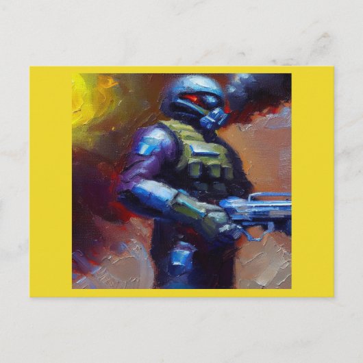 SF -軍隊ヒーロー4 ポストカード (正面)