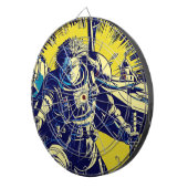 SF Anime Hero - Woodcut (1) ダーツボード (正面右)