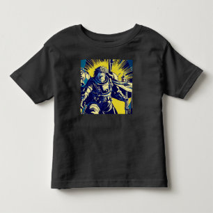 SF - Anime Hero Woodcut 1 トドラーTシャツ