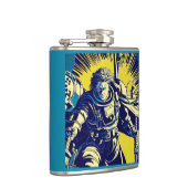 SF - Anime Hero Woodcut 1 フラスク (右)