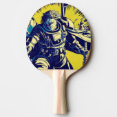 SF Anime Hero - Woodcut (1) 卓球ラケット (裏面)