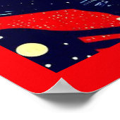 SF - Anime Hero Woodcut 2 ポスター (角)