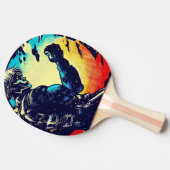 SF Anime Hero - Woodcut (2) 卓球ラケット (横)