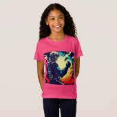 SF - Anime Hero Woodcut 2 Tシャツ (正面フル)