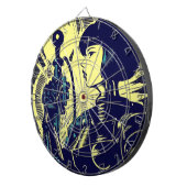 SF Anime Hero - Woodcut (3) ダーツボード (正面右)