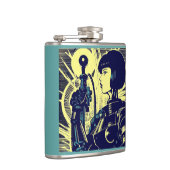 SF - Anime Hero Woodcut 3 フラスク (右)
