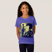 SF - Anime Hero Woodcut 3 Tシャツ (正面フル)