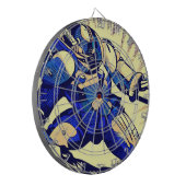 SF Anime Hero - Woodcut (4) ダーツボード (正面左)