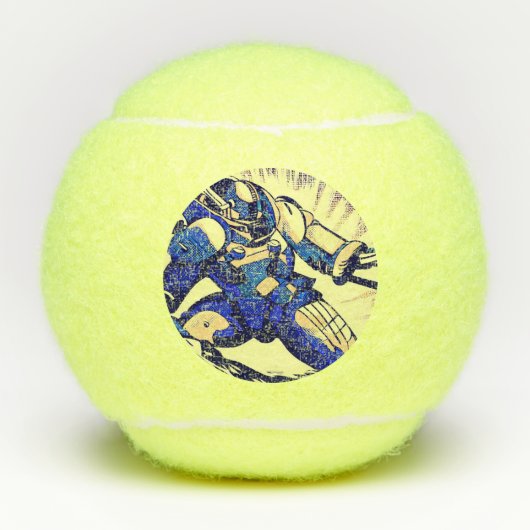 SF Anime Hero - Woodcut (4) テニスボール (正面)