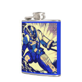 SF - Anime Hero Woodcut 4 フラスク (左)