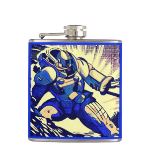 SF - Anime Hero Woodcut 4 フラスク
