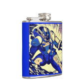 SF - Anime Hero Woodcut 4 フラスク (右)