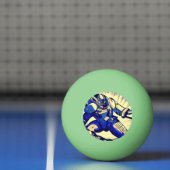 SF Anime Hero - Woodcut (4) 卓球ボール (ネット)