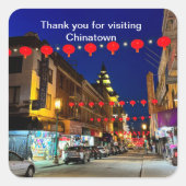 SF Chinatown #11ステッカーをご覧いただき、ありがとうございます スクエアシール (正面)