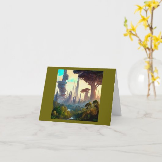 SF - City On Forest Planet 1 カード (黄色い花)