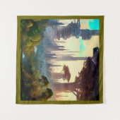 SF - City On Forest Planet 1 タペストリー (正面(横))