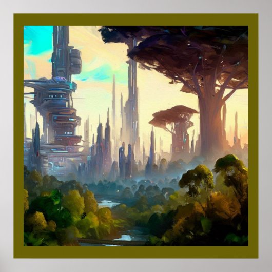 SF - City On Forest Planet 1 ポスター (正面)