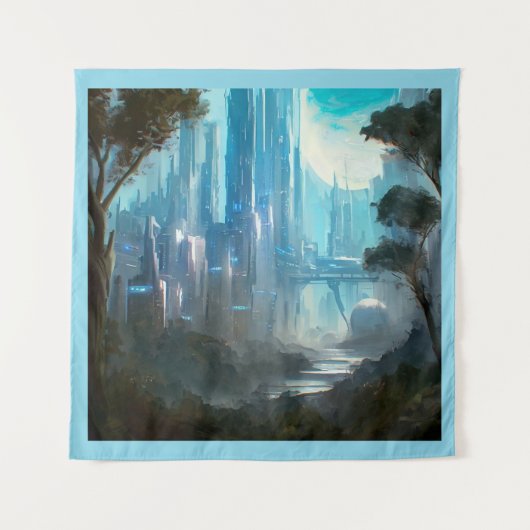 SF - City On Forest Planet 2 タペストリー (正面)