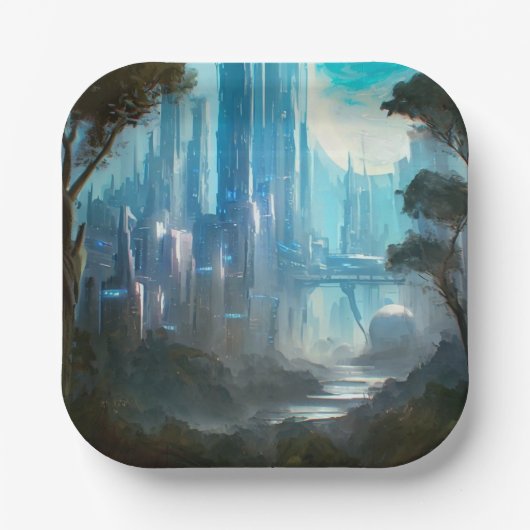 SF - City On Forest Planet 2 ペーパープレート (正面)