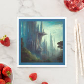 SF - City On Forest Planet 3 スタンダードランチョンナプキン (インサイチュ)