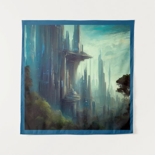 SF - City On Forest Planet 3 タペストリー (正面)