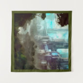 SF - City On Forest Planet 4 タペストリー (正面(横))